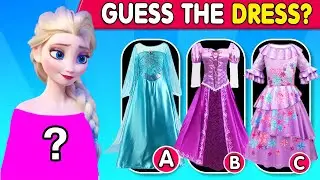 🔥 Guess Disney Character by Their Dress! Can You Spot Them All?
