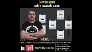 Conversatorio sobre Bases de datos, respondiendo preguntas de los usuarios.