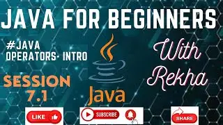 Java operators introduction and types part-1 | Java learning with Rekha