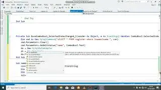 How to filter data from database and appears in Combobox/Drop down in Vb.net by Herbert solver