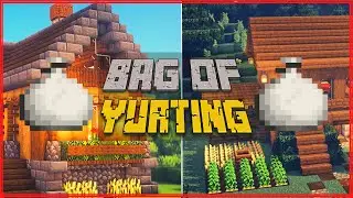 PORTABLE HOUSE MOD, ADVENTURE READY (1.15.2-1.16) - Bag of Yurting [Minecraft Mod Showcase]