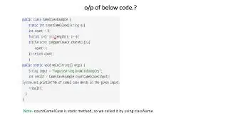 Counting camelcase characters in a given string #java#coding #string#hackerrank#interviewquestions