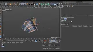 Тег Одежда и Тег Взаимодействие Cloth Tag &Collider Tag Cinema 4d