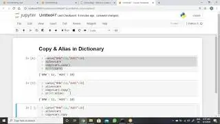 188 Python   Copy & Alias in Dictionary
