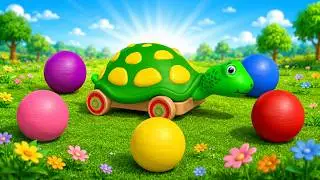 Learn Colors With Balls 🌈 Colours For Toddlers - Learning with Wooden Toy – Olly the train