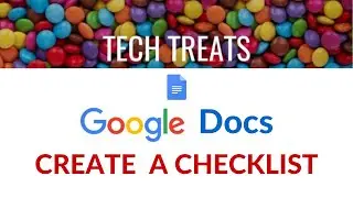 GOOGLE DOCS - Create a Checklist