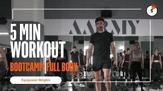5 MIN FULL BODY WORKOUT - With Weights // AARMY