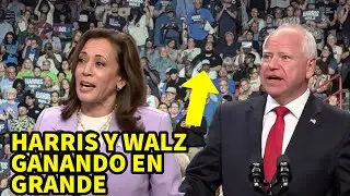 Kamala Harris & Tim Walz ARRAZAN en Las Vegas; Trump PIERDE apoyo de republicanos en Arizona