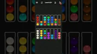 Ball Sort Color Water Puzzle Solution Level 651