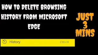 delete browsing history in new edge browser on windows 10 || delete browsing history