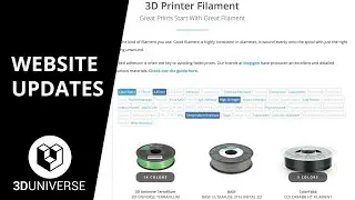 3D Universe Website Updates