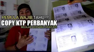 CARA FOTOCOPY KTP PERBANYAK ❗ PEMULA WAJIB TAHU | belajar bersama DiraYuris