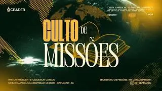 Culto  de Missões 13/09/2026