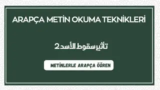 YDS Arapça metin okuma ALJAZEERA ARAPÇA METİNLER 2تأثير سقوط الأسد