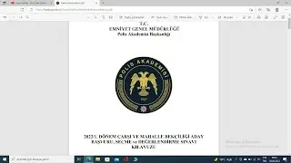 2022 BEKÇİ ALIMI BAŞVURU KLAVUZU