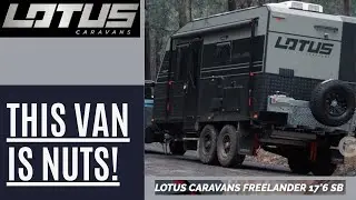 THIS VAN IS NUTS - LOTUS CARAVANS FREELANDER 17"6" - Caravan Video Review.