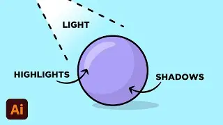 How To Colour Using Highlights and Shadows | Adobe Illustrator Tutorial