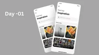 Flutter UI Tutorial | Inspiration App UI & Animation - day 1