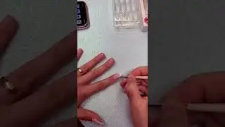 Postiça realista fácil 💅#unhas #postiçarealista