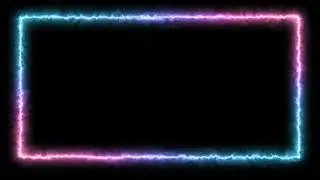 neon light frame balck screen videos, copyright free neon border animation,frame black screen