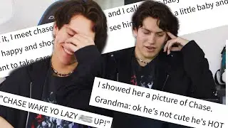 Reacting to Fan Fiction for the First Time *disturbing* | Chase Hudson