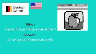 Goethe Certificate A1 Start German 1 Speaking Part 3 Model Set & English