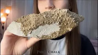 Мокрый мел Красный❤️в крошке из орской глины Бисквит 🥠|неделя желаний|АСМР