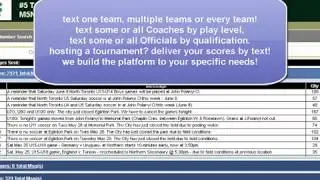 Text Message Game Cancellation and Alert Service