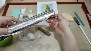 🤢СЕМЕЙКА ГОРОШКОВ Ватная игрушка.  Урок 1.  Делаем заготовки .