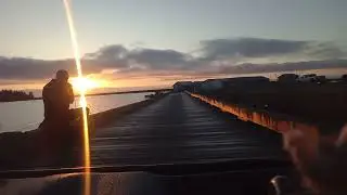 My version of Yusuf / Cat Stevens song Morning Has Broken. on the wharf in Wine Harbour Nova Scotia