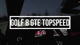 VW Golf 8 GTE Topspeed Vmax Test