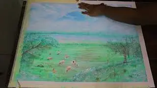 The final process of a painting | Duct tape removal | #painting