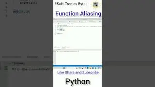 function Aliasing #pythontutorial #learnpython