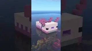 Axolotl House tutorial in Minecraft #shorts #minecraft #animation #tutorialminecraft #yessmartypie #