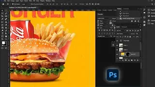 how to make creative food poster design using Photoshop l in Hindi tutorial