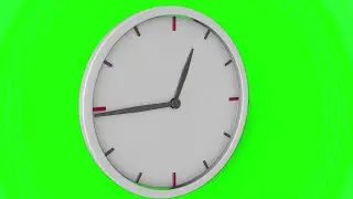 green screen clock effect