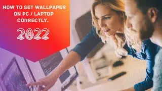 How to set wallpaper in pc / laptop correctly .