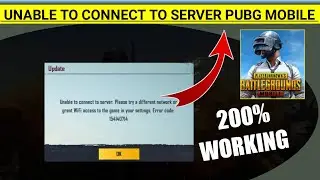 Pubg Mobile Unable To Connect To Server Please Try a Different Network | Unable To Connect To Server