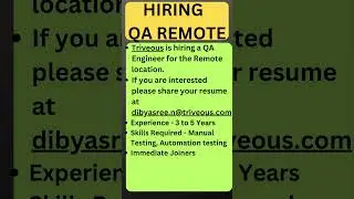 Testing Jobs | Remote Jobs | QA Jobs #testingjobs