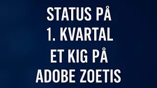 Status 1. kvartal, Zoetis og Adobe