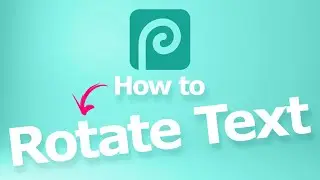 How to rotate text in Photopea