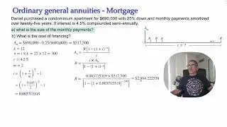Finding the periodic payment of a mortgage