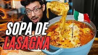 ¡SOPA DE LASAGNA! 🍝 UNA EXPLOSION DE SABOR 🔥 | RECETA FACIL Y DELICIOSA