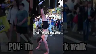 Crossing the streets of New York City
