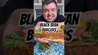 Black Bean Burgers 🍔 #freddsters #letsmakeit #burger #blackbeans #vegetarian #cooking #recipe
