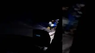 Самодельный квадроцикл наваливает зимой