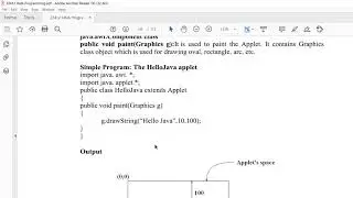 Practical 28 29 Java Applet