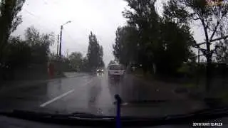Донецк пешеход- самоубийца по ул.Куприна