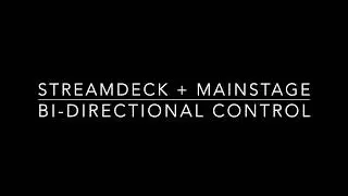 StreamDeck + MainStage integration tutorial