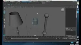 Maya   Revolve surface lamp